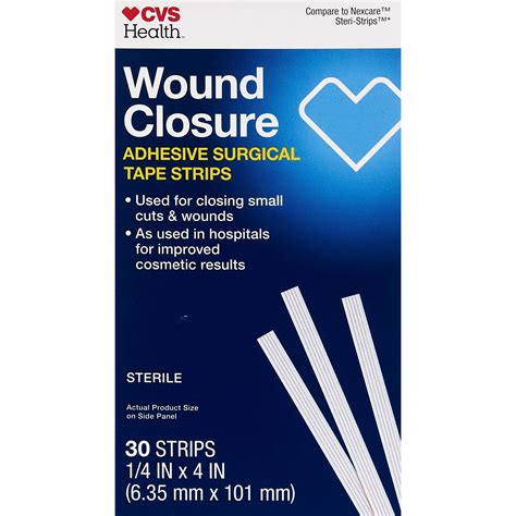Steri-Strips are a product of the 3M Company, which advertises them as a comfortable adhesive strip used to secure, close and support small cuts, wounds, and surgical incisions. . Steri strips cvs